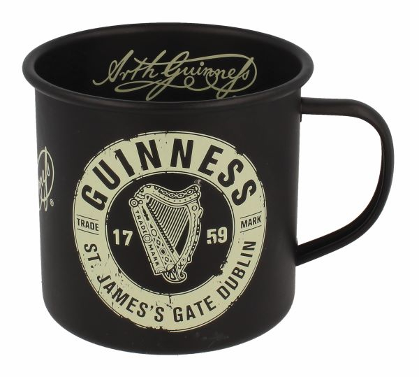 Guinness Emaillebecher Trademark Label